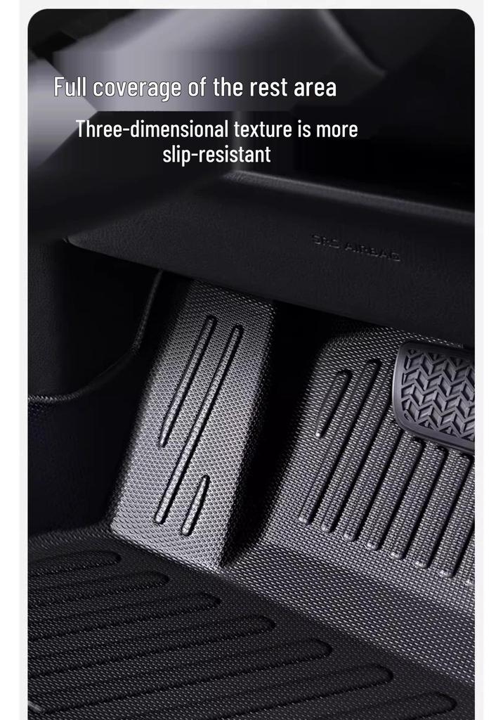 Odorless TPE Door Sill Mats for Hyundai Santa Fe Interior Modification