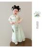 Girls' Chinese-Chic Summer Suit