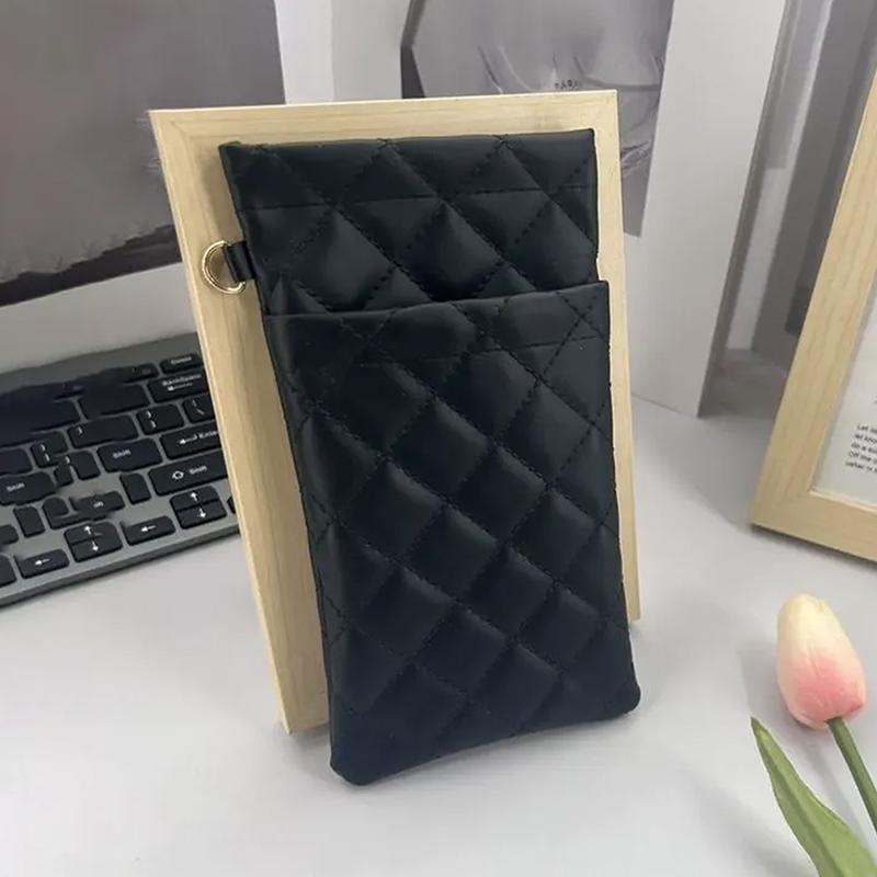 Double-Layer Eyeglasses Pouch Pu Leather Sunglasses Bag Waterproof High-End Glasses Bag Portable Sunglasses Case