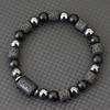 Unique Twelve Constellations Bracelet Men Women Natural Volcanic Rock Onyx Hematite Beaded Healing Braslet Leisure Couple Joias