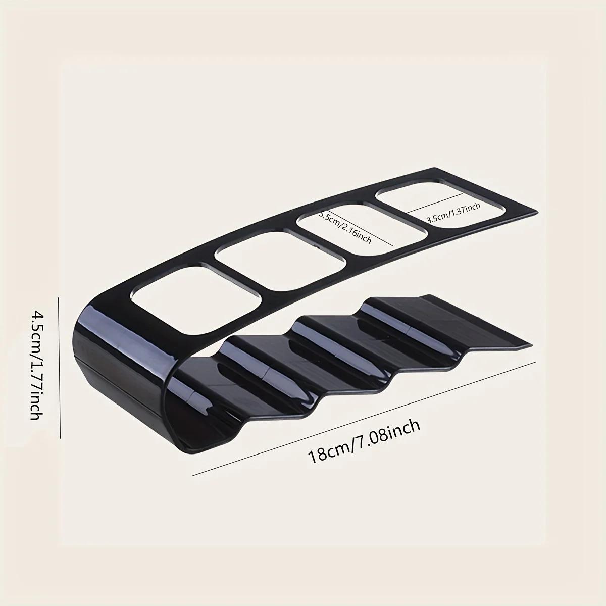 

Подставка для пульта ДУ для телевизора из 4 секций, бытовая техника, хранение пульта ДУ T1, настольная подставка для дома, гостиной, офиса чёрный