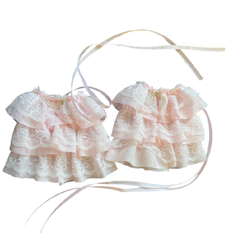 Fashionable Nostalgic Lace Detachable Arm Covers Comfortable Wear For Elegant Dress Event And Photo Shoots