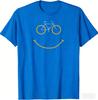 Funny Bicycle Smile Bike Smiling Face Biking Tshirt Streetwear Clothing Summer Tops Harajuku Vintage T Shirt