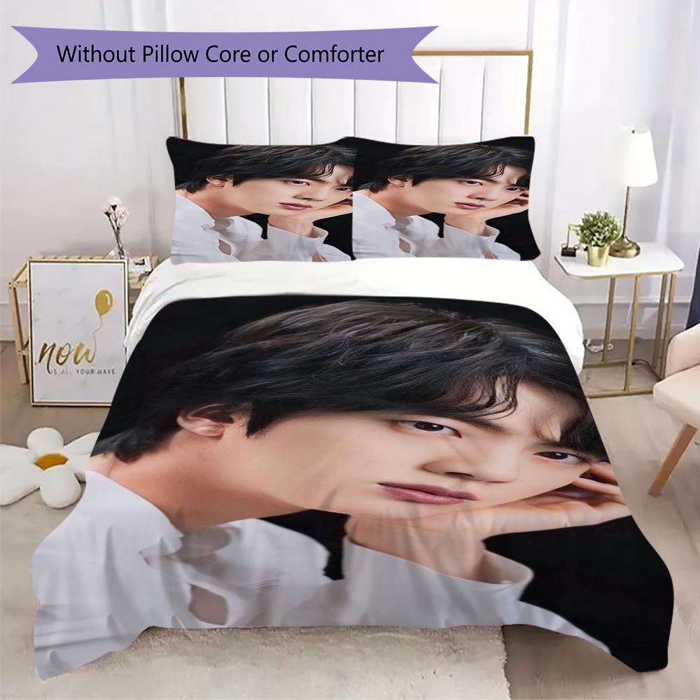 Elegant Jin White Shirt Bedding 1 Duvet Cover 2 Pillowcase Without Core Without Core Bedding Set Soft And Comfortable