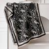 Elegant French Vintage Butterfly Print Faux Cashmere Scarf Women Warm Thick Wrap Shawl Office Winter