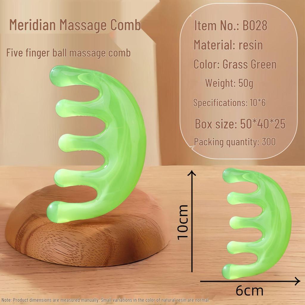 Sandalwood Air Cushion Massage Comb for Home Use - Fluffy Top, Large Board Design