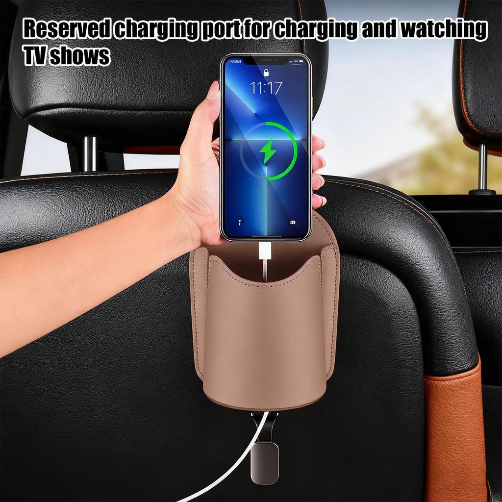 Cup Holder For Car Back Seat Multifunctional Automotive Storage Car Storage Basket Beverage Holders For Travel Truck Interior