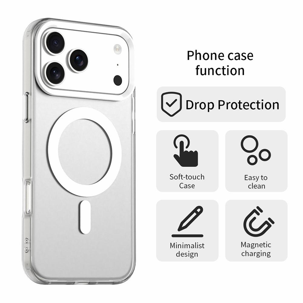 Pro pouzdro na iPhone 17 Pro Max Kompatibilní s MagSafe Hybridní zadní kryt telefonu proti pádu