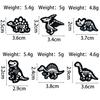 Dinosaur Skeleton Punk Brooch – Halloween Cartoon Animal Badge Accessory