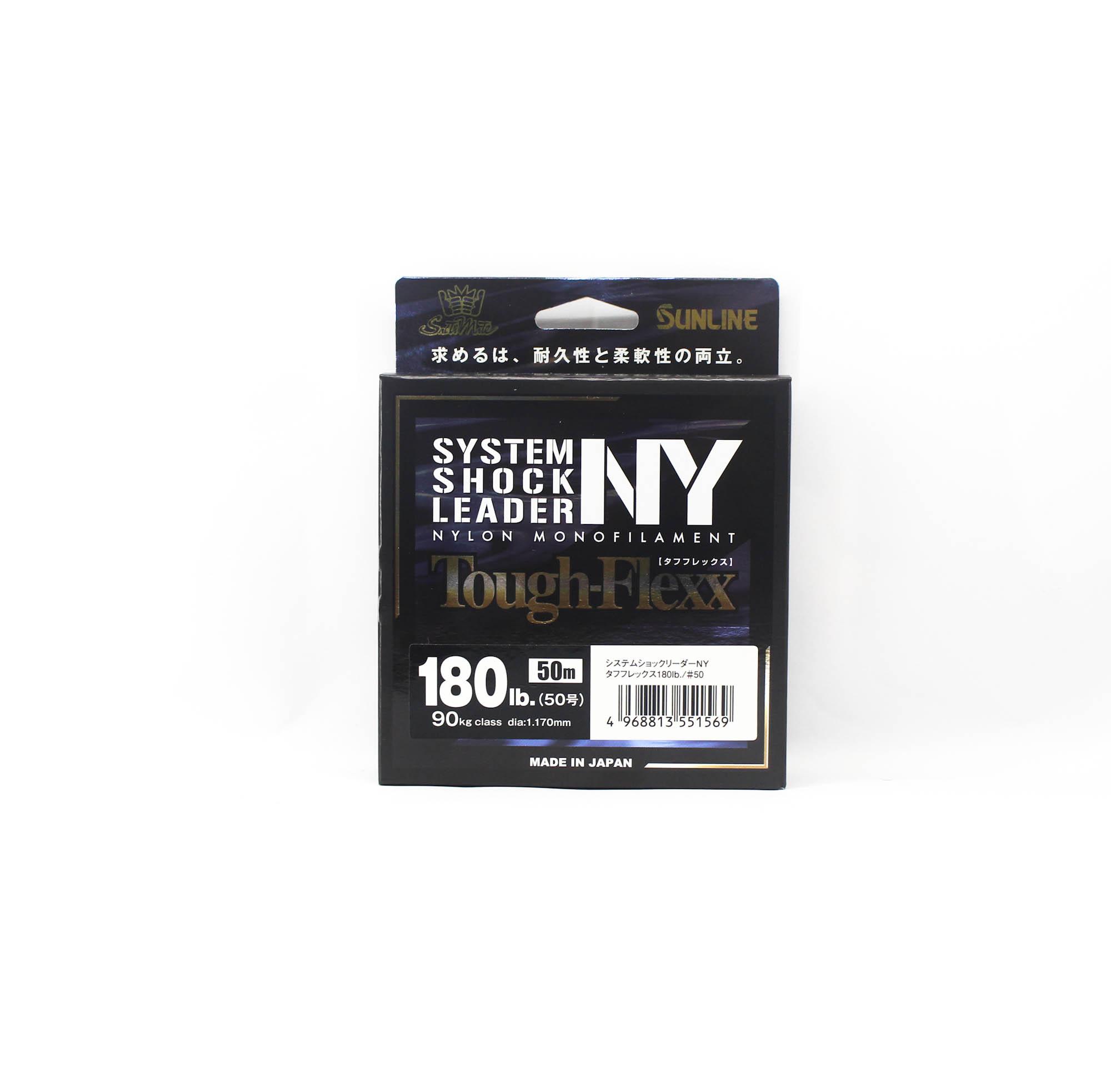 Sunline Нейлоновый Поводок NY System Shock Leader Tough Flexx 50м 180lb (1569) чистый
