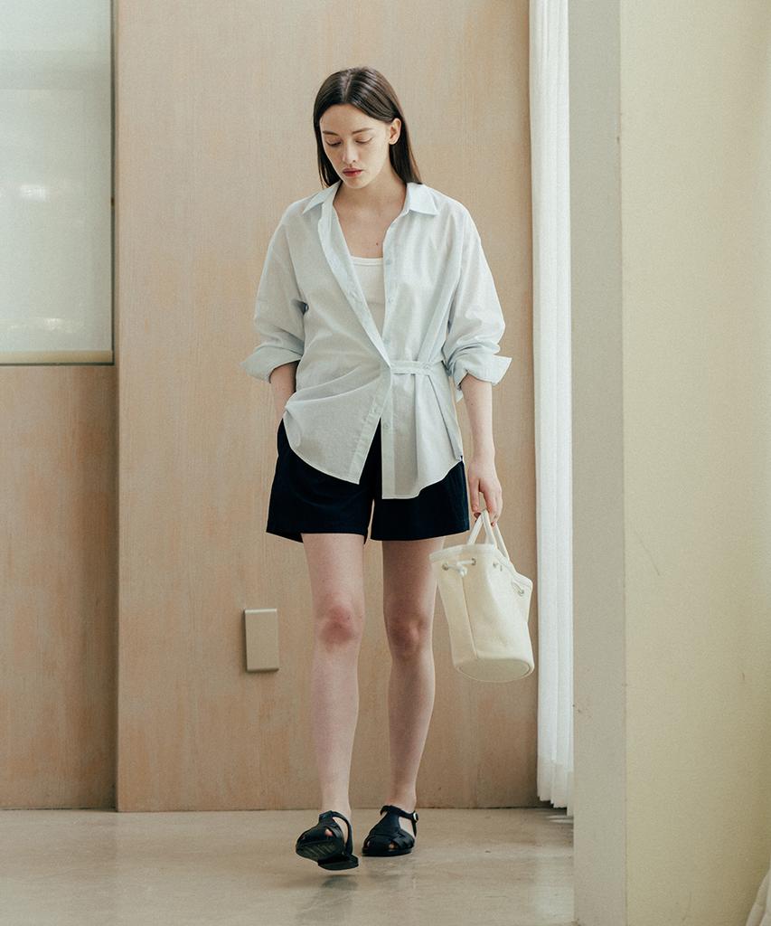 KNOWING Cotton Blended Shorts (Navy)