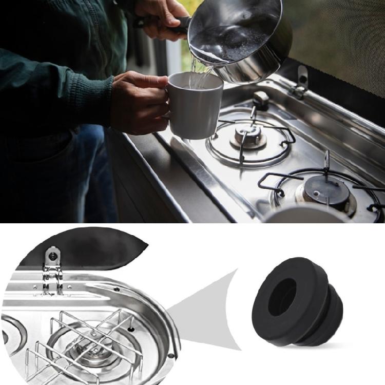 16PCS Nonslip Rubber Plugs Grommet Caravans Cooker Hob Protectors Heat Resistant Caps Heatproof Protective Covers