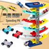 Multi-Layer Educational Inertial Gliding Track Toy Car for Kids Aged 3-6