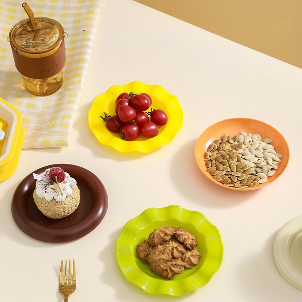 Mini Dinner Plate Tableware Sauce Container Table Decoration Kitchen Supplies 5/7 Layers Stackable Hamburger Plate