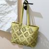 Leather Women's Bags Spring and Summer New Niche Cowhide Mother and Child Bags Large-capacity Portable Tote Bags Hollow Window Grilles Shoulder Bags