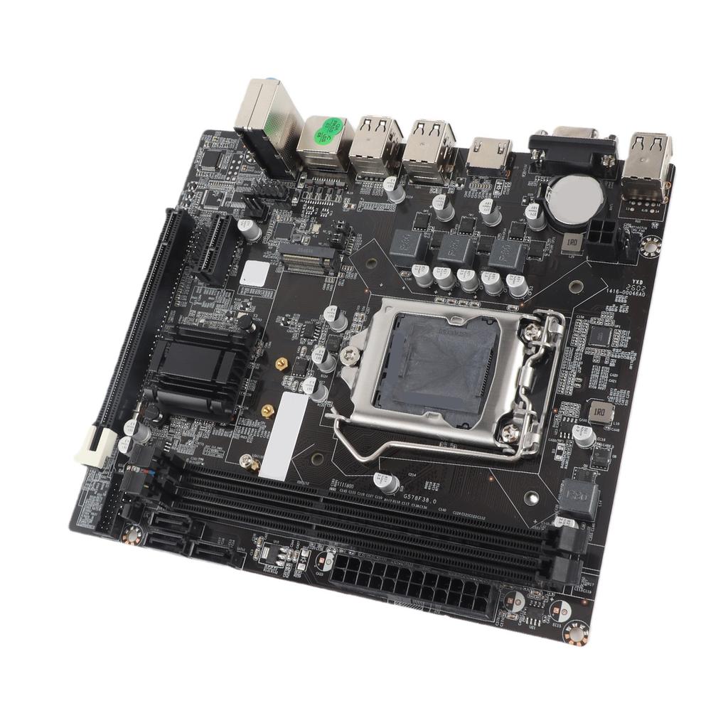 Desktop Motherboard H61 6 USB2.0 DDR3 M.2 NVMe NGFF 100Mbps LAN Micro ATX Motherboard for LGA1155 Socket I3 I5 I7