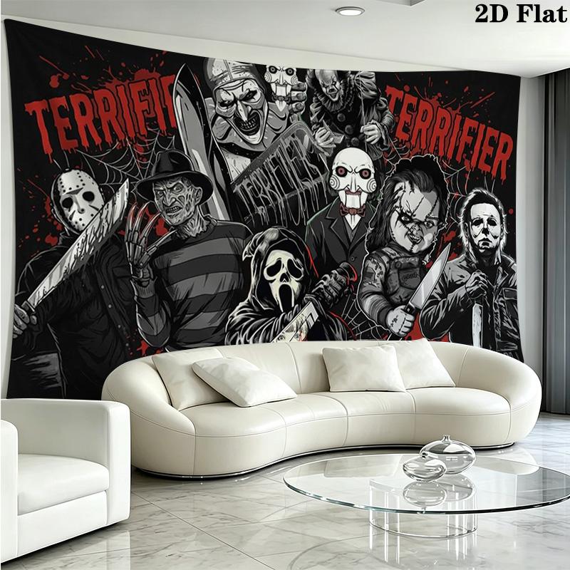 Horrorfilm Serie Wandkleed Esthetisch Wandkleed Bedrukt Stof Deken Decoratieve Wandkleden voor Slaapkamer Woonkamer Huisdecoratie