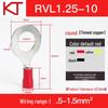 Kaisheng Round Pre-insulated Copper Terminal Lug RV1.25-3.5-4-5-6-8-10-12