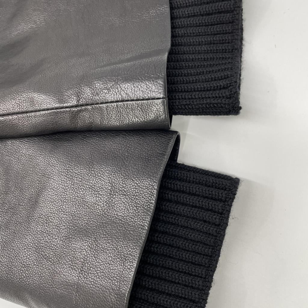 Gucci Tom Fort Periode 186592 XM587 Schwarze Gerippte Lammleder Knopfjacke Jacke 36 schwarzGebraucht