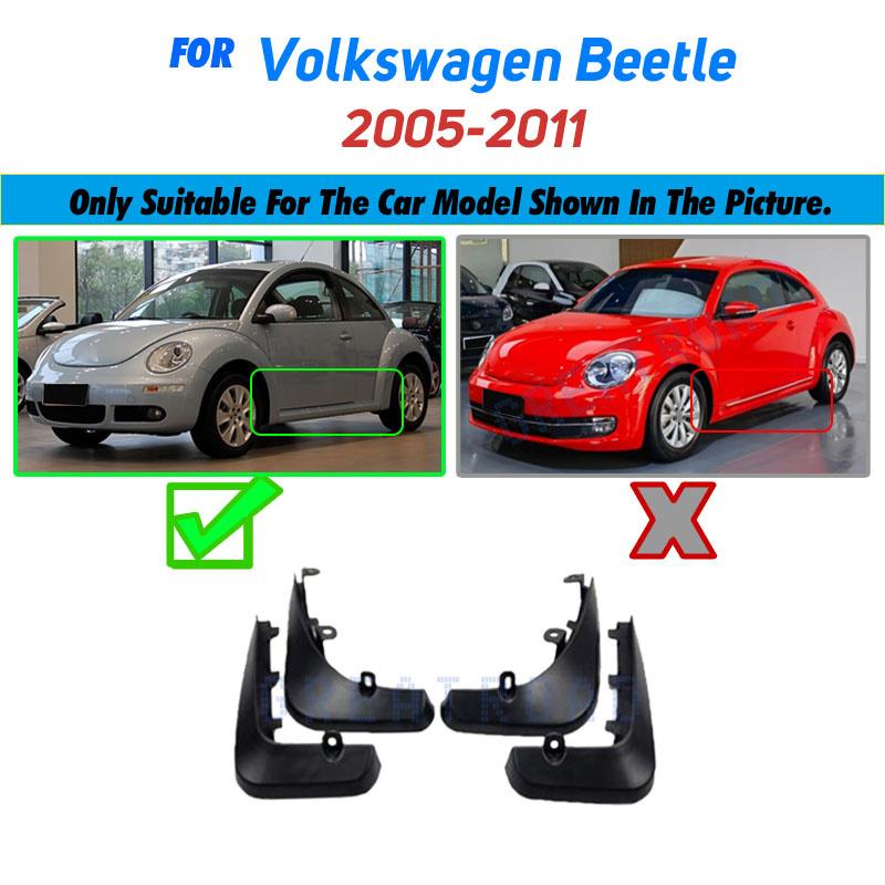 Set Molded Mud Flaps For VW Beetle (A5) 2005-2019 Mudflaps Splash Guards Front Rear Mud Flap Mudguards 2013 2014 2015 2016
