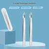 Lash Extension Tweezers Anti Slip Stainless Steel Curved Tip Straight Tweezers High Precision Nail Art Makeup Beauty Tools