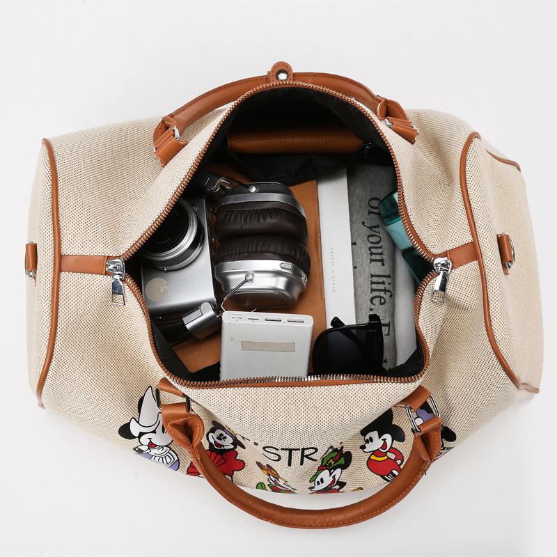 Geantă Canvas Sport & Călătorie Femei Capacitate Mare Desen Animat Coreean