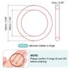 uxcell Silicone O Ring 49mm ID 53mm OD 2mm Width Meter VMQ Sealing Gasket