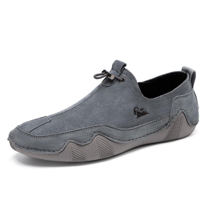 Leather casual shoes men's shoes overalls breathable lazy shoes leather shoes versatile shoes men's trendy shoes