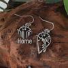 Retro Hummingbird Flower Earrings - Hip Hop Style, Versatile Street Fashion Accessories