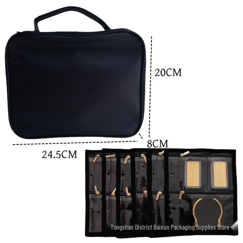 Large Capacity Transparent PVC Jewelry Organizer – Loose-leaf Travel Bag for Gold Jewelry Storage