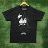 Lady Gaga T Shirt Color Black and White Large Vintage Washed Slightly Streetwear Graphic Designer Clothes Comfortable Fashion