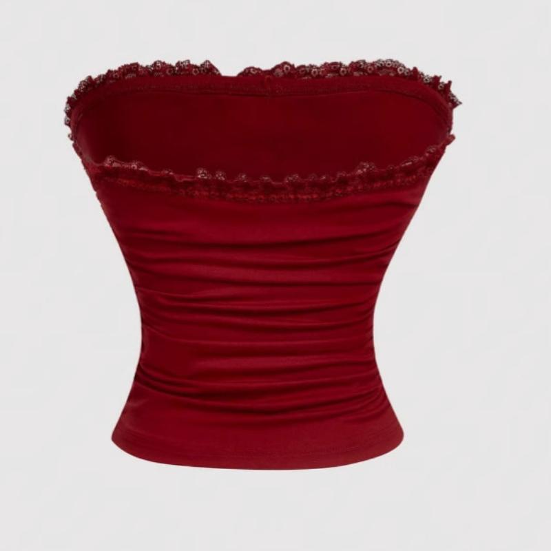 European and American retro Y2K street sexy strapless vest