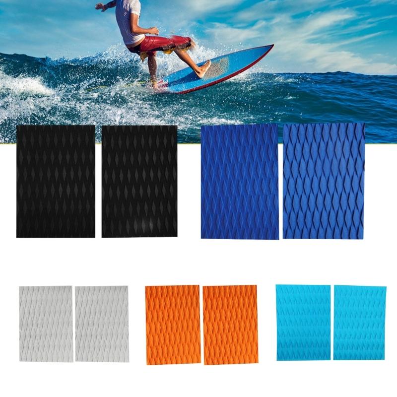 2Pcs Trimmable Surfboard Traction Pad Nonslip Surfboard Skimboard Traction Pad Deck Grip Tail Pad for Boats Deck