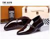 Jianda 2268 Glänzende spitze Herrenschuhe aus formellem Leder zum Hineinschlüpfen für Business oder Hochzeit