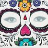 Pop Face Decal Waterproof Halloween Dress Up Day Of The Dead Temporary  Stickers Facial Makeup
