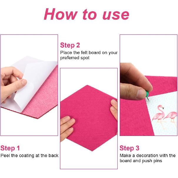 21 Pieces Pin Board Hexagon Felt Board Tiles Bulletin Board Memo Board Notice Board with 40 Pieces Push P for Home Office Classroom Wall Decor 5.9 x