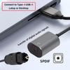 Cablecc USB2.0-A to Optical Audio Cable, USB A Male to Toslink Female Digital Optical Audio Cable (for LaptopDesktop, 20cm)