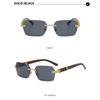 Sun Glasses Rectangle Shades Sunglasses Rimless Eyewear For Casual Outdoor Men