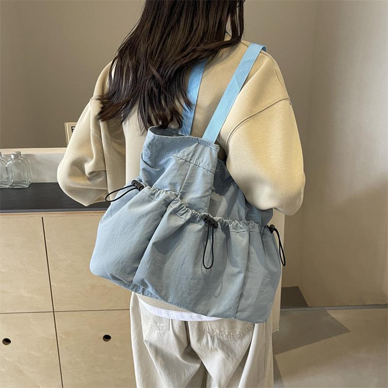 Ruiying Large Capacity Nylon Tote Bag for Women - 2025 Casual High-End Shoulder Bag