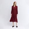 Pleats Me Mix Pleated V Neck Dress Ppops126001