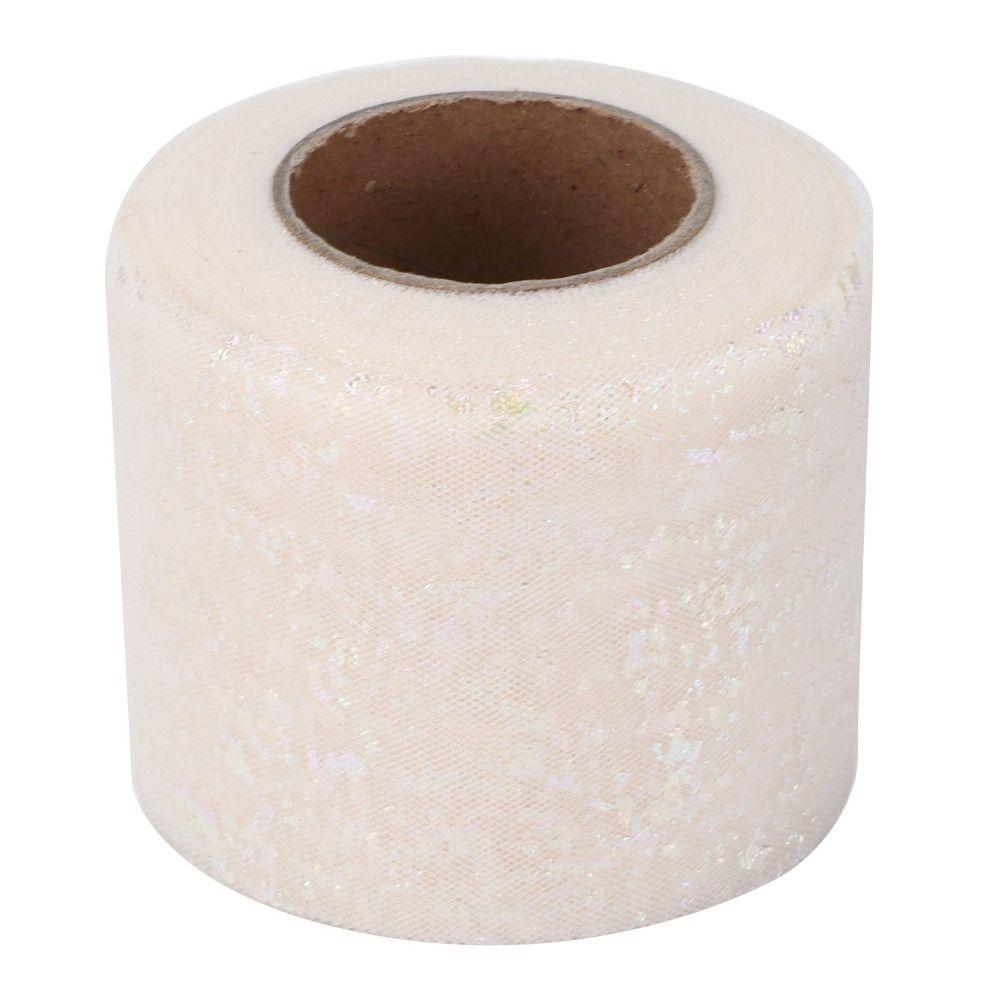 1pcs Lightweight Glitter Tulle Fabric Abrasion Resistant Mesh Ribbon Tulle Rolls  Wedding Decor