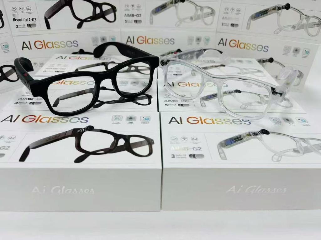 Occhiali Bluetooth Intelligenti AIMB-G1 con Chiamata e Registrazione Video per Miopia e Sport all'Aperto.