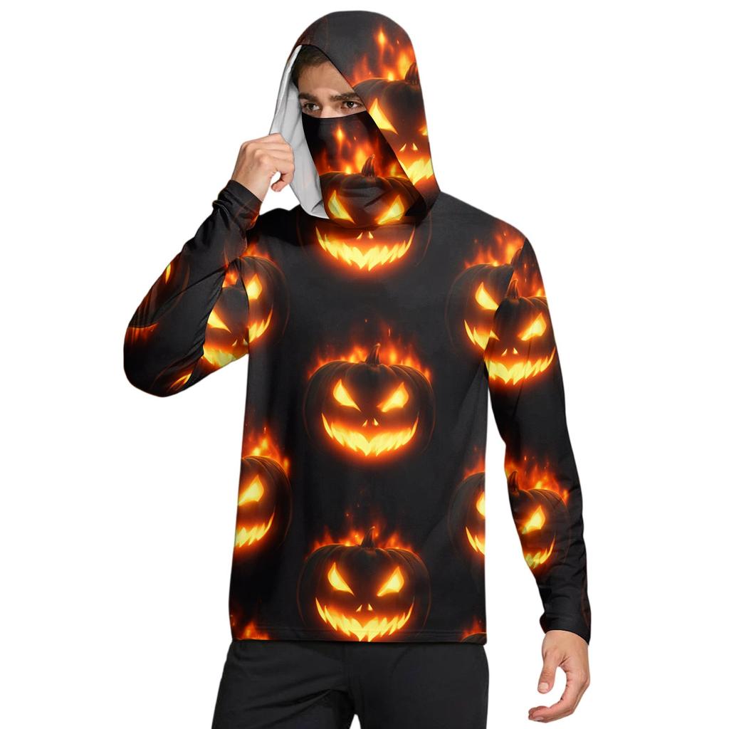 Men's UPF50+ Sun-protective Shirt, Quick-drying Long-sleeved Shirt, Running Exercise Fishing Shirt