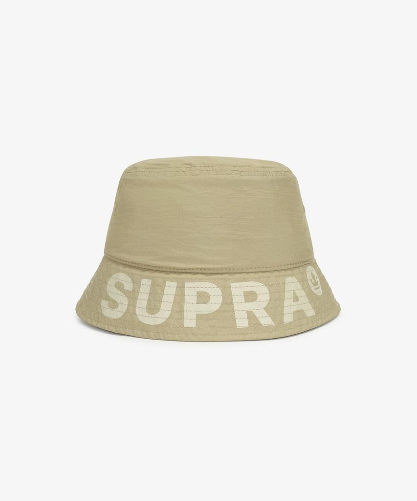 SUPRA Crown Logo Point Women'S Bucket Hat (Beige)