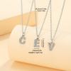 1Pcs 26 Letters  Necklace Pendant Zircon For Women Exquisite Student Girlfriend Jewelry Accessories Wedding Gift
