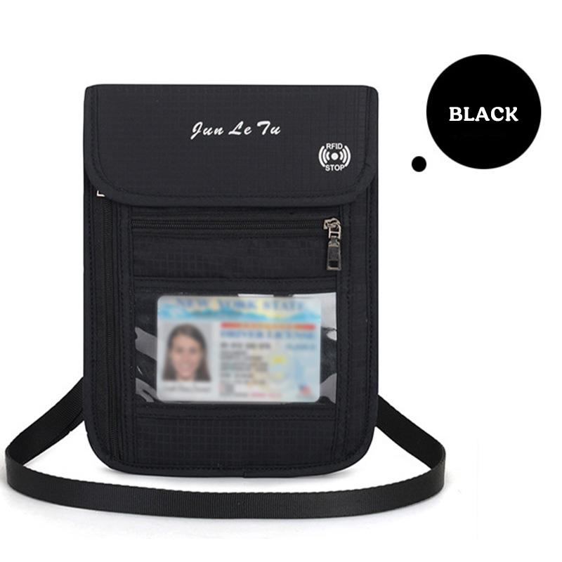 Fascia porta soldi da viaggio Blocco RFID Impermeabile Marsupio Marsupio Portafoglio Nascosto Segnale Blocco RFID Porta Passaporto Borsa Documenti