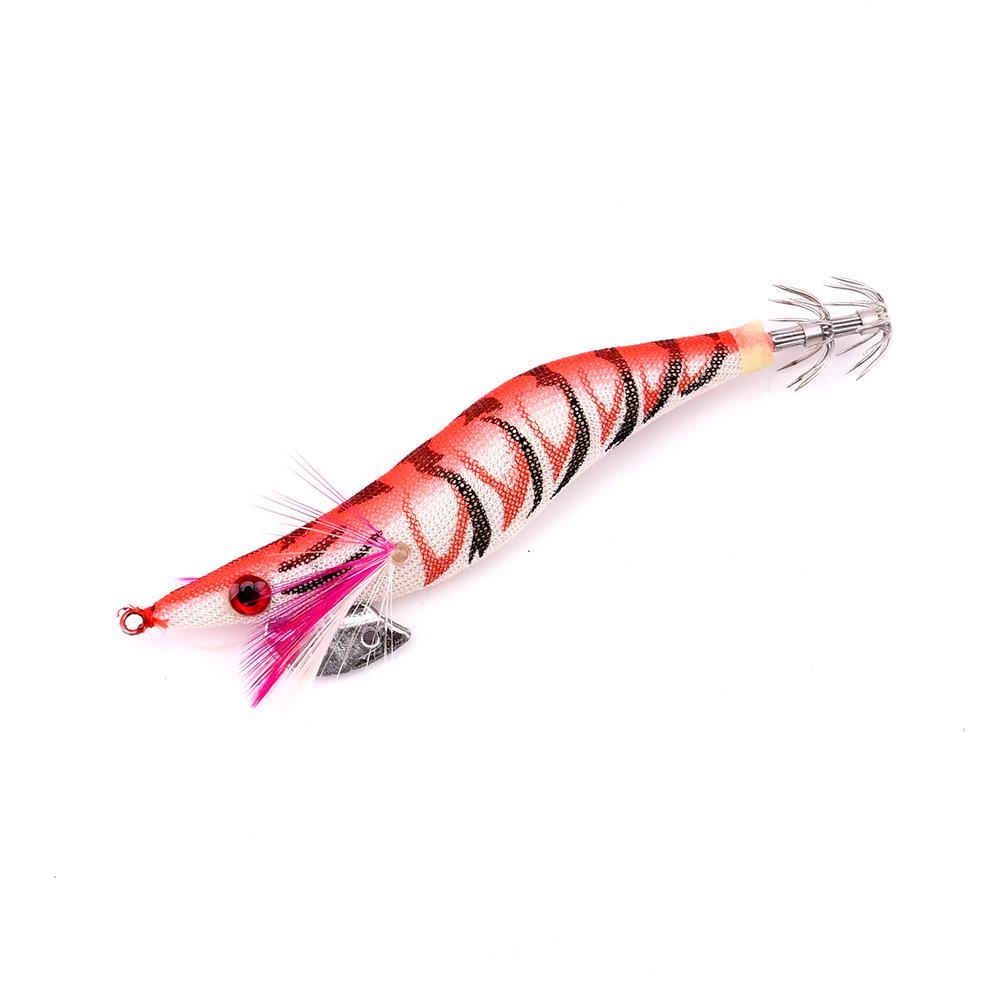 2.5#/3.0# Luminous Wood Shrimp Imitation Fishing Lure - Plastic Bait Jig Hook