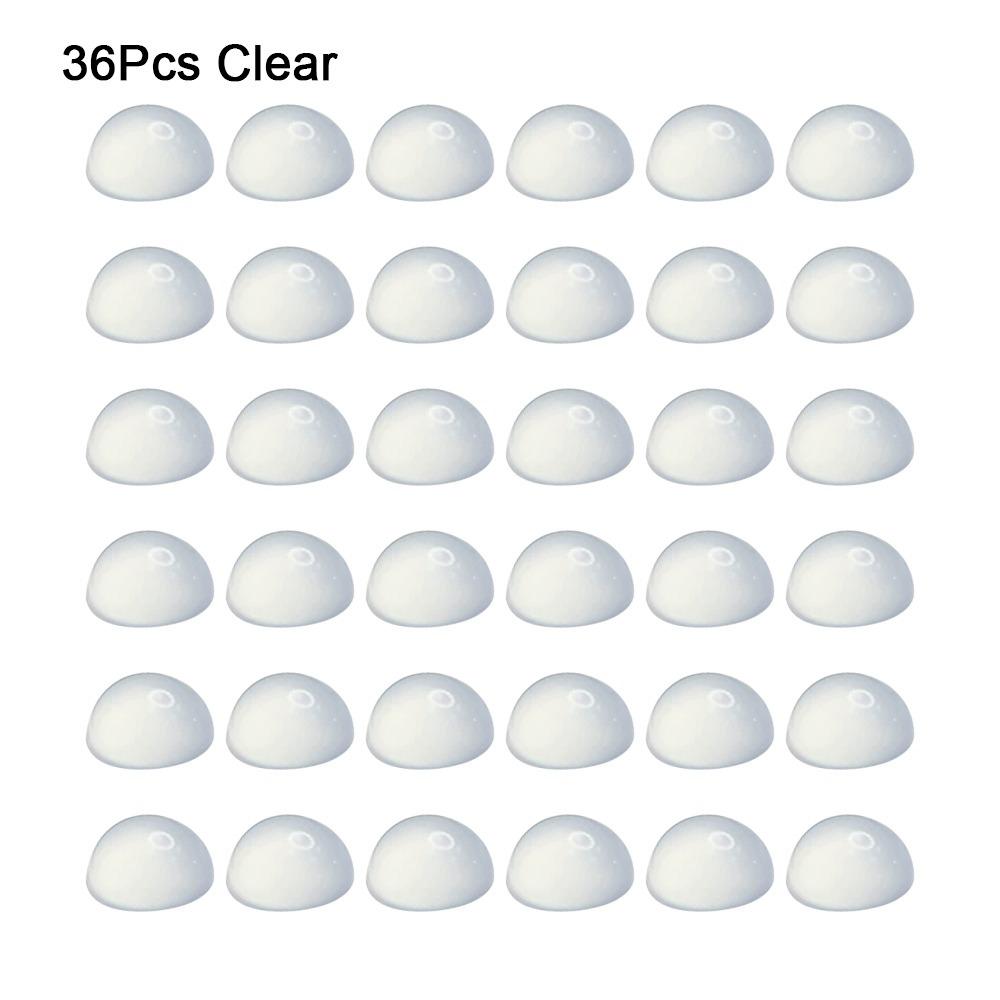 36Pcs/Sheet Silicone Audio Amplifier Anti Vibration Pad 16*8mm Foot Cushion DAC Equipment Support 36pcs clear