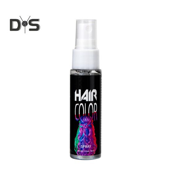 30ML Einweg-Haarfarbenspray, schnelltrocknend, natürliche Pflanzen, Männer und Frauen, temporäres Instant-Haarfärbemittel, Färbemittel für Halloween, Cosplay, Party, Make-up-Requisiten