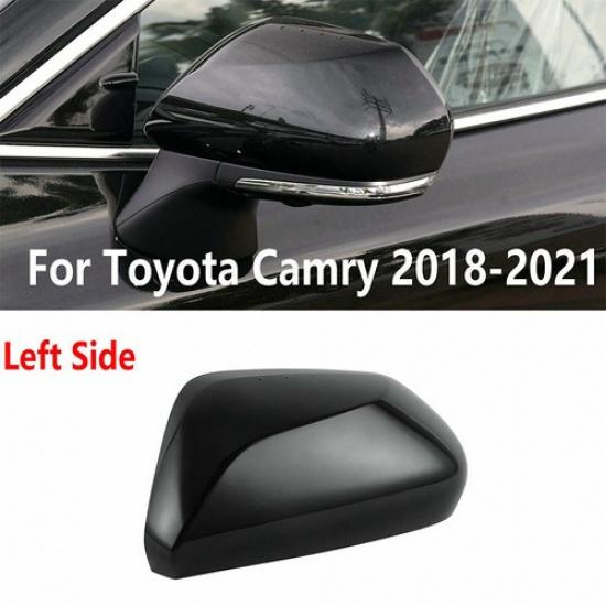 Левая Накладка на Зеркало Заднего Вида для Camry 2018- Черная